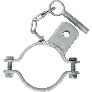 Schelle d=102mm, 1 Halter  - für Sicherheits-Pferdefressgitter