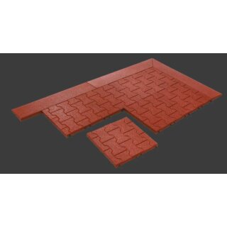 Boxenmatte / Paddockmatte Granulatmatte "Komfortex H-Stein-Matte" - wasserdurchlässig - Rutschhemmend