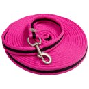 Longierleine - Lunging line soft nylon IRH - 780cm lang - 2,5cm breit Neon Orange