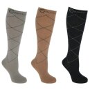 Covalliero Reitstrümpfe - Reitsocken - KARO - 3er Pack