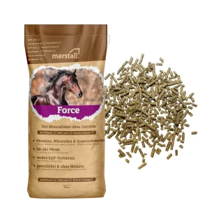 Marstall Force - Das Mineralfutter ohne Getreide - Pferdefutter 10 Kg Nachfüllbeutel