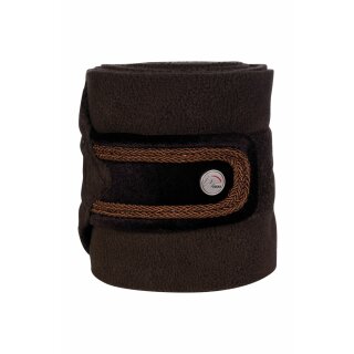 Fleecebandagen MELLOW VELVET - 4er Set dunkelbraun