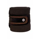 Fleecebandagen MELLOW VELVET - 4er Set dunkelbraun