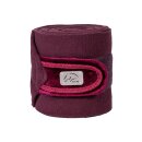 Fleecebandagen MELLOW VELVET - 4er Set weinrot