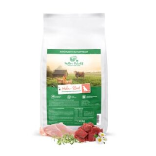 Müller´s Naturhof - Hundefutter - Trockenfutter - Huhn & Rind und Wiesenkräuter - Getreidefrei - 15 Kg Sack