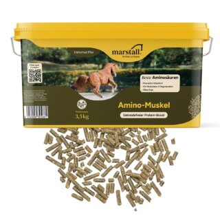 Marstall Amino-Muskel Getreidefrei - Der getreidefreie Protein-Mix - Pferdefutter 3,5 Kg Eimer