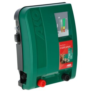 Expert : AKO Duo Power X 6000 smart Weidezaungerät 12 / 230 Volt - inkl. kostenloser Zaunüberwachungs-App - 7,5 Joule Input