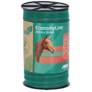 AKO Weidezaunband EconomyLine Nachhaltig ! - grün/grau