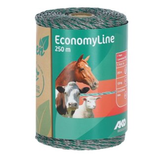 AKO Weidezaunlitze EconomyLine Nachhaltig ! - grün/grau