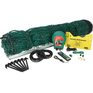 AKO PoultryNet All-in-One Kit 230 V - Starterset - Geflügelzaun - Hühnerzaun-Komplettset