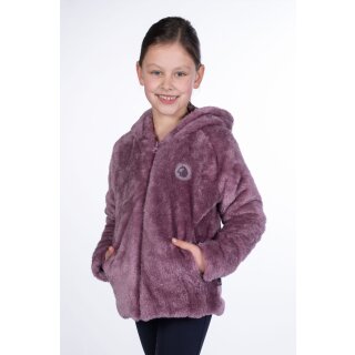 Teddyjacke ALVA Kinderjacke - Plüschjacke - Lila