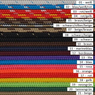 Brockamp Arbeitsseil - Bodenarbeitsseil - Lead Rope - Polyester Ø 13mm, 3,7m lang, mit Öse - Profi-Trainierqualität bordeaux