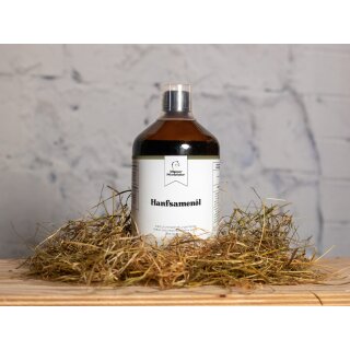 Hanföl - Hanfsamenöl -  1 L Glasflasche