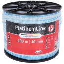 AKO PlatinumLine Band - Weidezaunband - weiß/blau -...