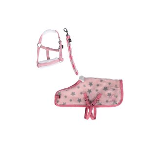 Starterset Startset für Cuddle Pony - rosa mit Sternenmuster