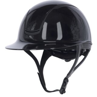 Covalliero Reithelm Eclipse Polo - lackschwarz
