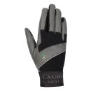HKM Reithandschuhe Livigno - schwarz/grau