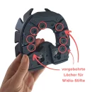 Klebeeisen mit OFFENER SOHLE - Klebelaschen System - Hufschutz - Klebebeschlag - Paar Gr. 14 mit Zubehör
