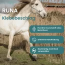 Klebeeisen mit OFFENER SOHLE - Klebelaschen System - Hufschutz - Klebebeschlag - Paar Gr. 14 mit Zubehör