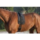 Longiergurtunterlage - schwarz - 110cm lang, 28cm breit