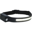 LED-Kopflampe HeadFire 280 sensor - schwarz - Lichtstrom 280 lm