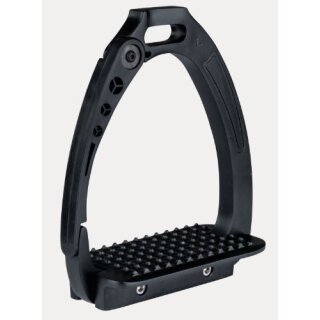 Sicherheitssteigbügel - Steigbügel PRO - schwarz matt - 12cm