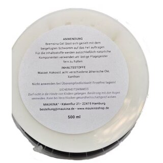 Maukina Bremsina Gel - intensiver mit Knoblauch - Insektenschutz - Gel - 500ml