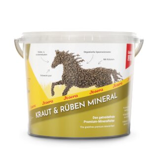 Josera Kraut & Rüben MINERAL - hochwertiges Mineralfutter - 4 Kg Eimer