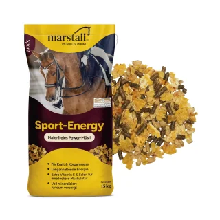 Marstall Sport-Energy - Für Kraft & Körpermasse - Pferdefutter - 15 Kg